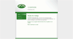 Desktop Screenshot of canyonconstruction.net