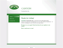 Tablet Screenshot of canyonconstruction.net